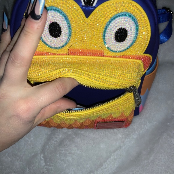 Disney Pixar Loungefly Up Kevin Custom Bling Rhinestoned Mini Backpack main image 5
